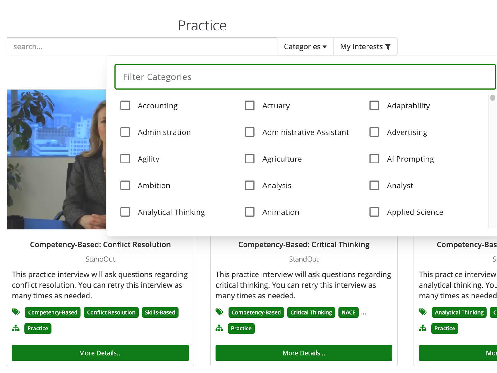 screenshot of StandOut