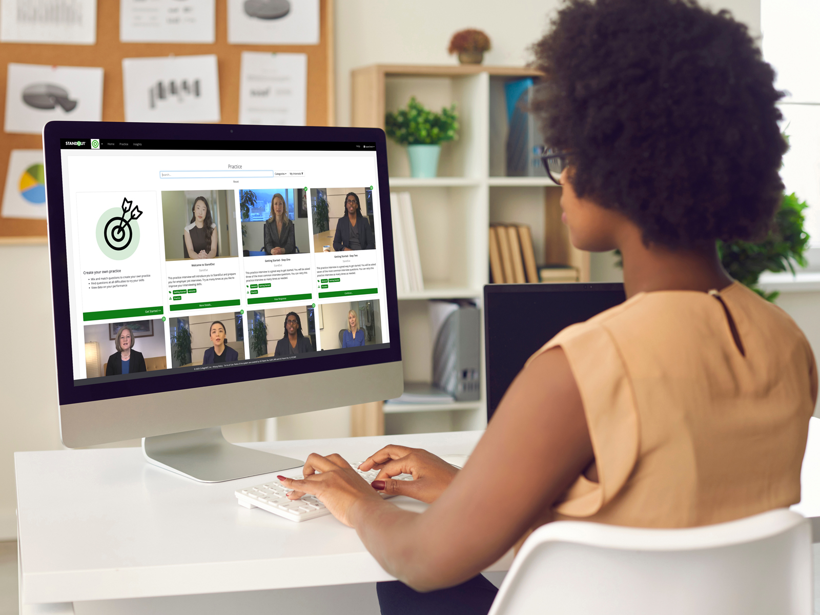 student using StandOut